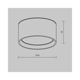 Hydra Surface Mounted Downlight Matte Gold 3000K 1270lm IP44 - thumbnail 2