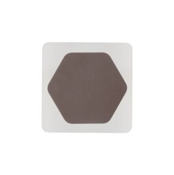 Altona Base Wall Lamp, 12W LED 3000K 498lm, 15cm Horizontal Hexagonal 19cm Square Centre, Coffee, Acrylic Frosted Diffuser - thumbnail 3