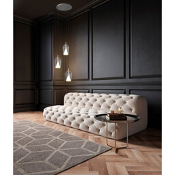 Elsa Pendant With Inverted Bell Shade, 1 Light E27, Chrome Glass With Frosted Inner Cone - thumbnail 3
