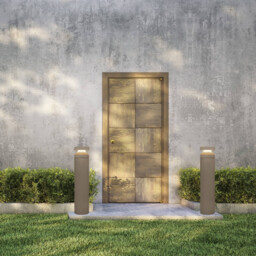 Zephy 97cm Outdoor Bollard Natural Concrete LED 3000K IP65 - thumbnail 2