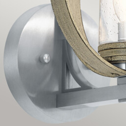 Kichler Grand Bank Outdoor Modern Wall Lamp Distressed Antique Grey, IP44 - thumbnail 2