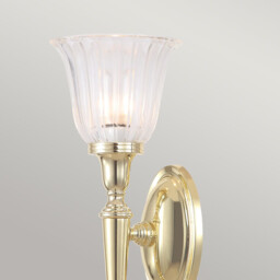 Dryden 1 Light Bathroom Wall Light Polished Brass IP44, G9 - thumbnail 5