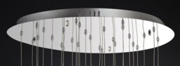 Aviva Ceiling Cluster Pendant Round 28 Light 4000K LED Polished Chrome, Crystal - thumbnail 5