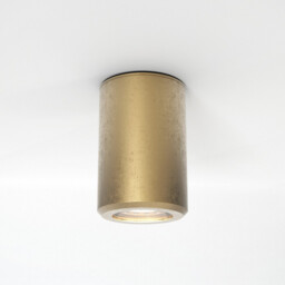 Jura Outdoor Round Surface Mounted Downlight Surface Coastal Brass IP44, GU10 - thumbnail 1