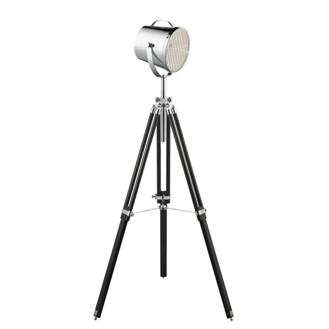 Studio 1 Light Adjustable Stage Lamp Chrome, Black, E27 - image 1