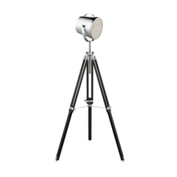 Studio 1 Light Adjustable Stage Lamp Chrome, Black, E27 - thumbnail 3
