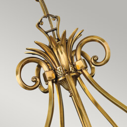 Hinkley Plantation 5 Light Chandelier Burnished Brass - thumbnail 2