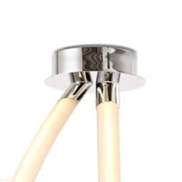 Armonia Semi Flush Ceiling Spiral, 60W LED, 3000K, 4500lm, Polished Chrome, Frosted Acrylic - thumbnail 5