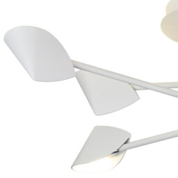 Capuccina Medium 6 Light Semi Flush, 45W LED, 3000K, 3100lm, White, 3yrs Warranty - thumbnail 5