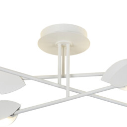 Capuccina Medium 6 Light Semi Flush, 45W LED, 3000K, 3100lm, White, 3yrs Warranty - thumbnail 3