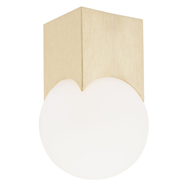 Austin Surface Mounted Downlight Opal Matt, Brushed Brass - image 1