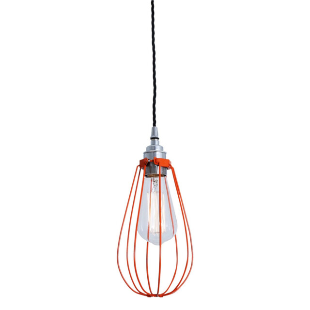 Vox cage Pendant, Chrome, Orange