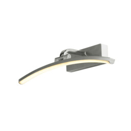 Santorini 40cm Picture Light Satin Silver, Polished Chrome - thumbnail 1