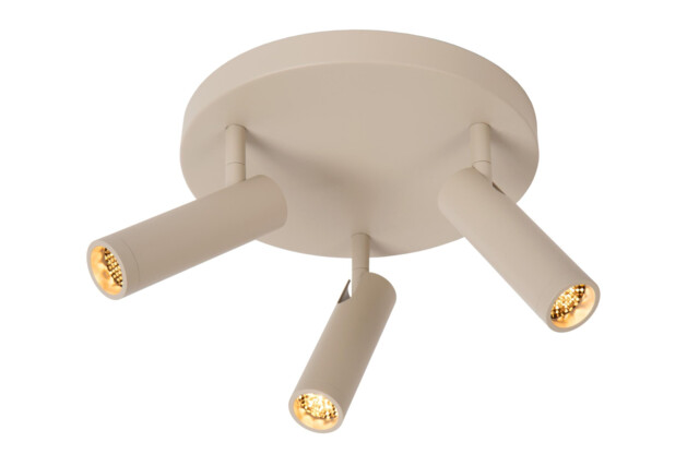 Grado Ceiling spotlight Ø25cm 3xGU10 (MR11) - Taupe - image 1