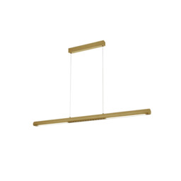 Lineal 1.2m Linear Pendant, 24W LED, 3000K, 2970lm, Painted Gold, 3yrs Warranty - thumbnail 1