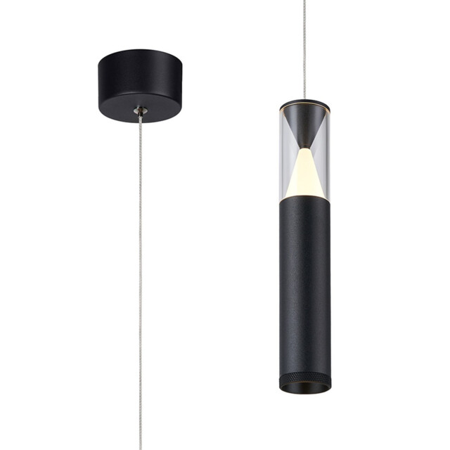 Spark Pendant, 7W LED, 3000K, 530lm, Sand Black, 3yrs Warranty - image 1