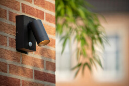 Taylor Modern Wall Spotlight Outdoor, PIR Sensor - 1xGU10 - IP54 - Black - thumbnail 5