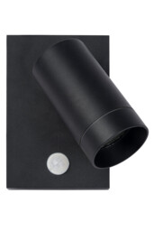 Taylor Modern Wall Spotlight Outdoor, PIR Sensor - 1xGU10 - IP54 - Black - thumbnail 3