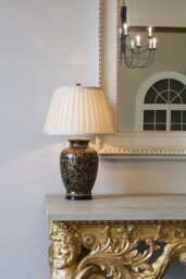 Morris 1 Light Large Table Lamp Black, Gold, E27 - thumbnail 3
