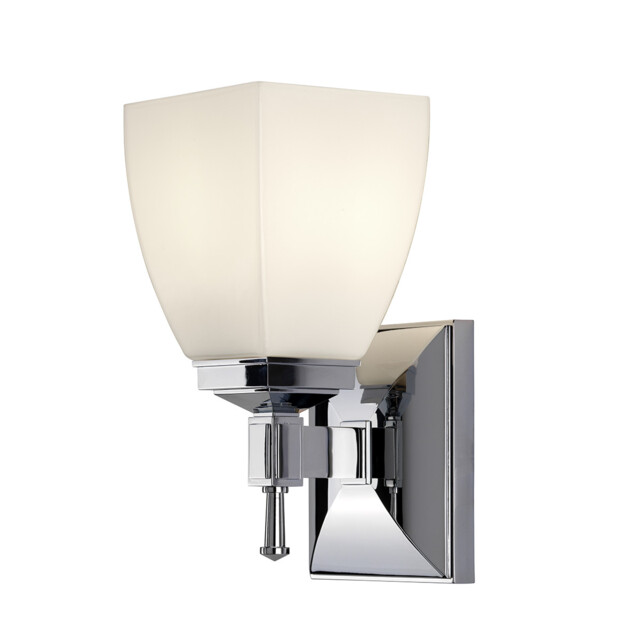 Shirebrook 1 Light Bathroom Wall Light Chrome IP44, G9 - image 1