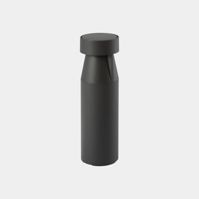 Rek Outdoor Pedestal Light 53.3cm Urban Grey LED 14.5W PC Amber IP66 On-Off - image 1