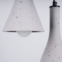 Rea Modern Cluster Pendant Ceiling Light Concrete 3x E14 - thumbnail 5
