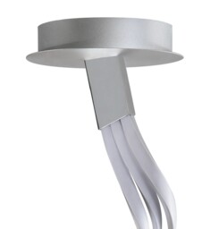 Nur Semi Flush Ceiling 80W LED 3000K, 6200lm, Dimmable Silver, Frosted Acrylic, Polished Chrome - thumbnail 3