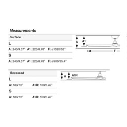 Heywood Recessed 90cm Ceiling Fan Matt White, Pine Blades - thumbnail 2