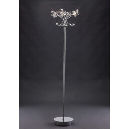 Octavia Floor Lamp 4 Light G4 Polished Chrome/Crystal, NOT LED/CFL Compatible - thumbnail 2