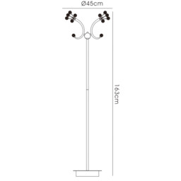 Octavia Floor Lamp 4 Light G4 Polished Chrome/Crystal, NOT LED/CFL Compatible - thumbnail 3