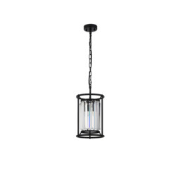 Guilford Ceiling Pendant, E27, Satin Black, Clear - thumbnail 5