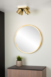 Nigel Modern Ceiling Spotlight - LED Dim to warm - GU10 - 4x5W 2200K/3000K - Matt Gold, Brass - thumbnail 5
