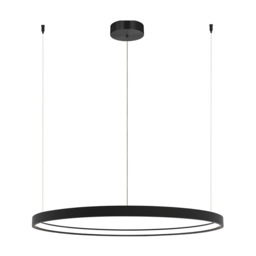 Latsia 90cm Pendant Ceiling Light Black Matt LED 3000K Dimmable 45W - thumbnail 1