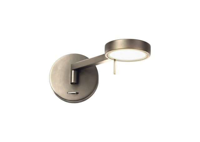 Newburgh Adjustable Wall Lamp , Reader, 1 x 8W LED, 3000K, Satin Nickel - image 1