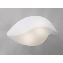 Natura Ceiling/Wall 2 Light E27 Small Indoor, Polished Chrome/Opal White - thumbnail 2
