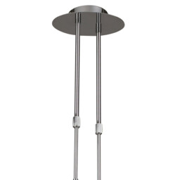 Guss Telescopic GU10 4 Light L1, SGU10 Bar, Polished Chrome, White Acrylic - thumbnail 3