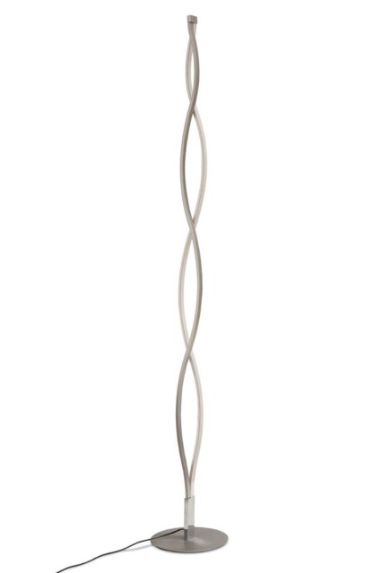 Sahara Floor Lamp 28W LED 3000K, 2200lm, Dimmable Silver, Frosted Acrylic, Polished Chrome - image 1