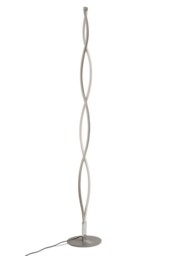 Sahara Floor Lamp 28W LED 3000K, 2200lm, Dimmable Silver, Frosted Acrylic, Polished Chrome - thumbnail 1