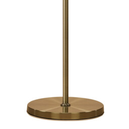 Tiffany Floor Lamp 3+3 Light E27+G9, Antique Brass With Cream Shade & Clear Crystal - thumbnail 3