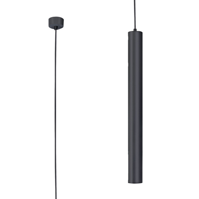 Bolonia 1 Light Pendant, 10W LED, CCT Switchable 2700/3200/4000K, 1120/1200/1230lm, Black, 3yrs Warranty - image 1