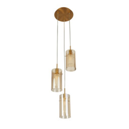 Duo III 3 Light Multi,Drop Bronze, Champagne Glass - thumbnail 2