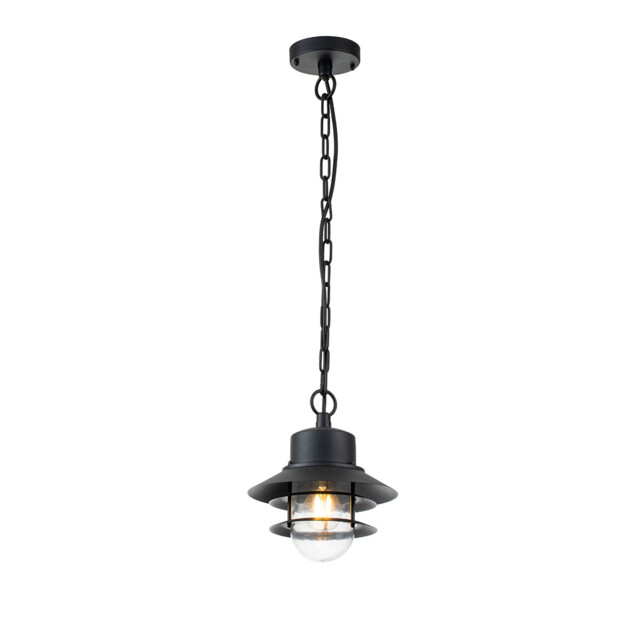 Copenhagen Outdoor Dome Wall Lamp Black, IP44 - image 1