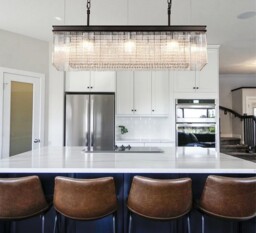 Sennett Rectangular Ceiling Pendant, 11 Light E14, Brown Oxide - thumbnail 3