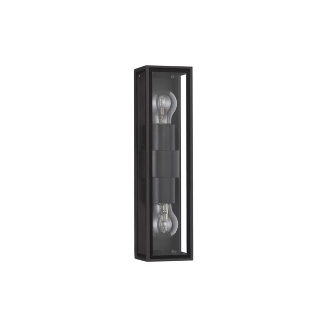 Regina 2 Light Outdoor Wall Lantern Anthracite Aluminium, Clear Glass LED E27 IP65 - image 1
