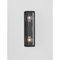 Regina 2 Light Outdoor Wall Lantern Anthracite Aluminium, Clear Glass LED E27 IP65 - thumbnail 5