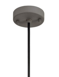 Gorham Ceiling Pendant, 1 Light E27, IP65, Matt Black, Grey - thumbnail 5