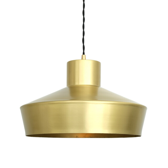 Elegance Dome Pendant, Satin Brass