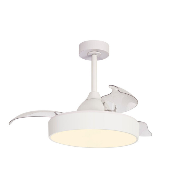 Alaska 45W LED Dimmable Ceiling Light With Built-In 25W DC Fan, 2700-5000K Remote & APP Control, 2500lm, White, 5yrs Warranty - image 1