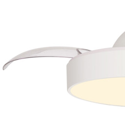 Alaska 45W LED Dimmable Ceiling Light With Built-In 25W DC Fan, 2700-5000K Remote & APP Control, 2500lm, White, 5yrs Warranty - thumbnail 5