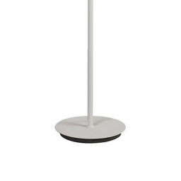 Nora Floor Lamp, 1 Light E27, White/Wood/Clear Glass With Frosted Inner - thumbnail 3